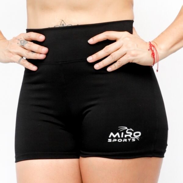 short elastizado negro miro sports