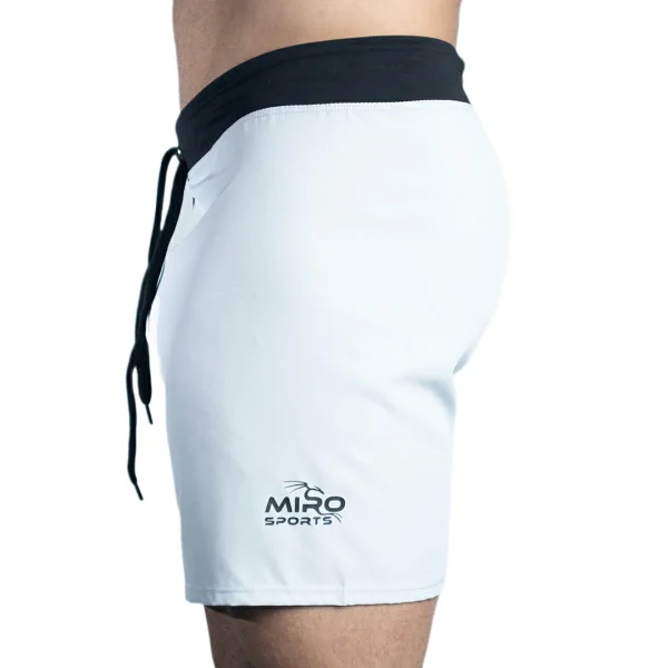 MIRO SPORTS BERMUDA GRIS PLATA REFELX MIRO SPORTS LATERAL