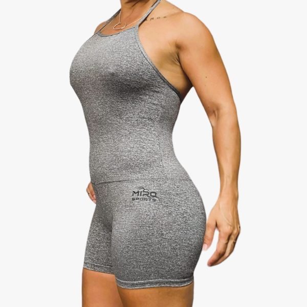 MIRO SPORTS CATSUIT GRIS MELANGE MIRO SPORTS LATERAL MIRO