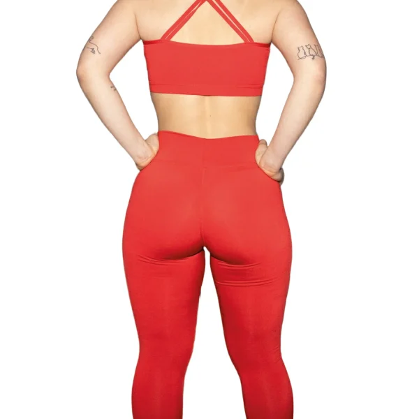 MIRO SPORTS CONJUNTO VERMELHO REFLEX ESPALDA DE TIRAS ESPALDA