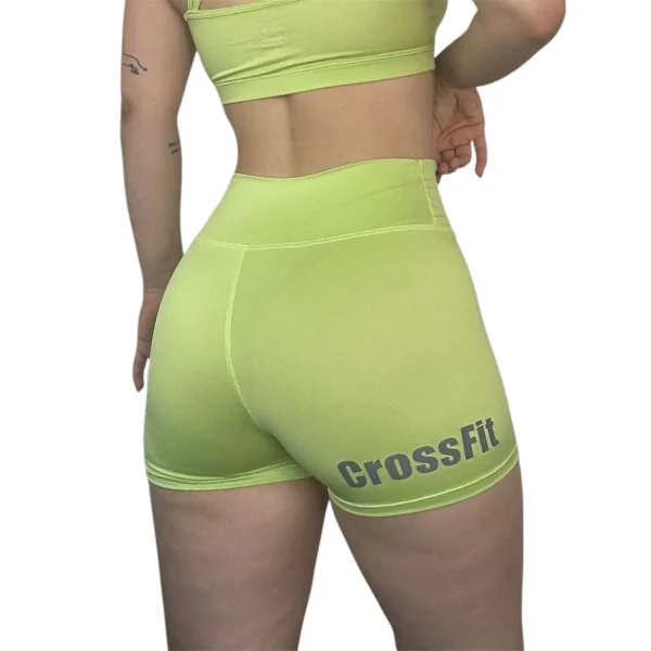 MIRO SPORTS SHORT VERDE LIMON CROSSFIT ESPALDA