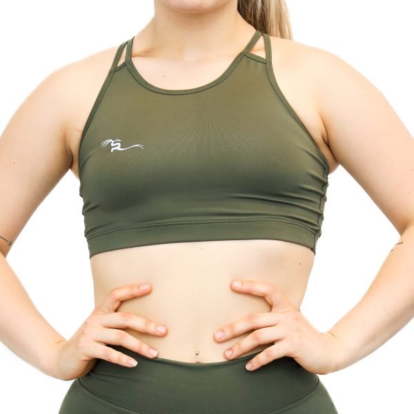 MIRO SPORTS TOPS ESPALDA DE TIRAS MUJER MUSGO FRENTE