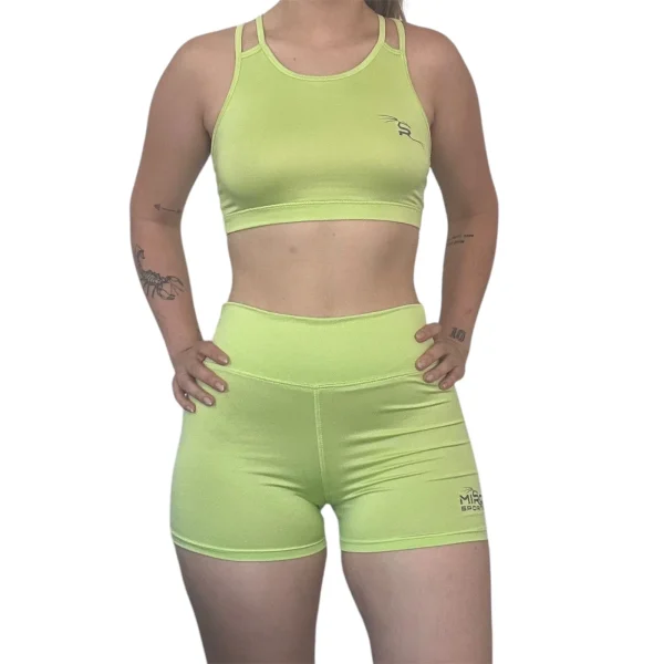 MIROSPORTS CONJUNTO VERDE LIMON CROSSFIT MIRO SPORTS FRENTE